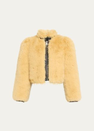 Et Ochs Finley Faux Fur and Faux Leather Combo Jacket