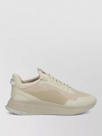 HUGO BOSS modern sneakers with mesh and textured sole