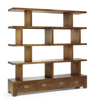 Moycor Librer&iacute;a de madera marr&oacute;n, alt. 160 cm
