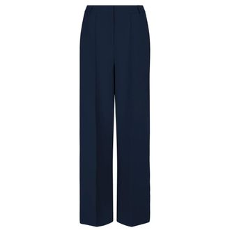Dante6 Hoge Taille Slimme Broek - Dames - Broeken - Blauw - Maat: 2XL Viscose