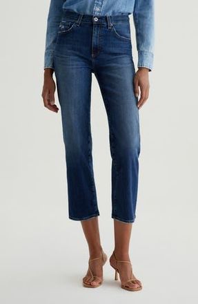 AG - Adriano Goldschmied Brinley Mid Rise Straight Crop Jeans in 7 Years La Jolla at Nordstrom Rack, Size 28
