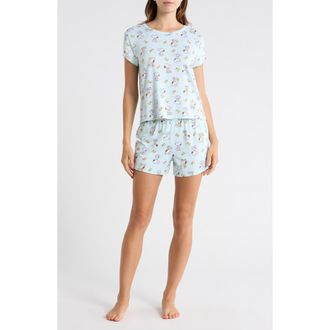 Peanuts Snoopy & Woodstock Short Pajamas in Purple Print at Nordstrom Rack, Size X-Large