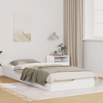 Berkfield Home Floor Bed Frame White 80 x 220 cm Wood
