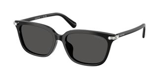 Swarovski SK6064D Asian Fit 103887 Womens Sunglasses Black Size 56