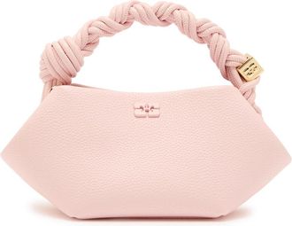 Ganni Bou Mini Grained Leather top Handle bag - Pink - One Size
