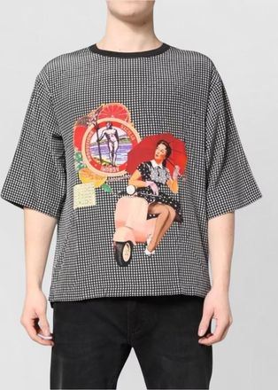 Dolce & Gabbana silk graphic print short-sleeve t-shirt