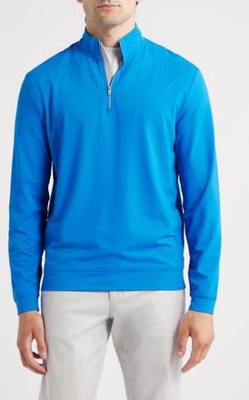 Johnnie-O Motion Performance Quarter Zip Pullover in Palisades Blue at Nordstrom Rack, Size Xx-Large