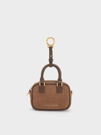 Charles & Keith Sianna Corduroy Bag Charm