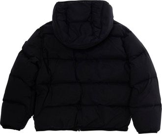 Stone Island Boys Short Parka Black Tech Fabric Padded Jackets