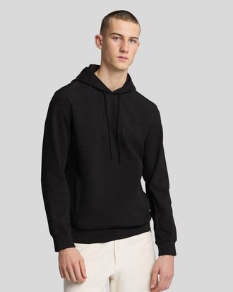 Lyle & Scott Softshell Hybrid Pullover Hoodie - Zwart