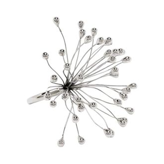 Hugo Kreit Anello Floreale - - Accessories - unisex - Grigio - S