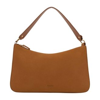 Parall&egrave;le Parallele, Tassen, Dames, Bruin, ONE Size, Leer, Beverly Schoudertas