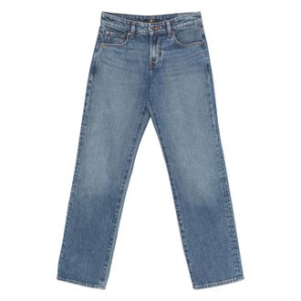 7 For All Mankind Premium Jasper Straight Denim Jeans - Dames - Jeans - Blauw - Maat: W25 Denim
