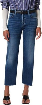 Citizens Of Humanity Palma Frayed High Waist Straight Leg Jeans in Ambry at Nordstrom Rack, Size 33P