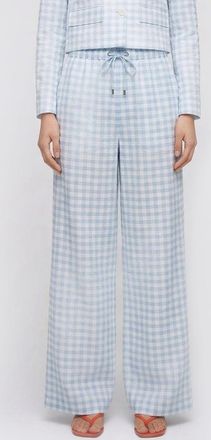 Ermanno Scervino Pantaloni palazzo Ermanno Scervino in viscosa con motivo vichy