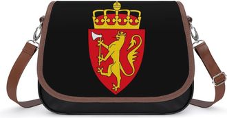 Generic Coat of Arms of Norway Small Womens Crossbody Bags Shoulder Handbag with Adjustable Strap for Travel