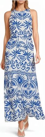 Sugarlips Charleston Maxi Dress In Blue