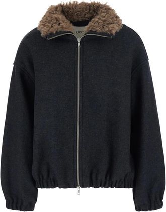 Jucca Bomberjack - Dames - Bomber jackets - Grijs - XS - Wol - Jassen