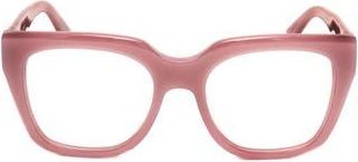 Retro Superfuture 50mm Rectangular Reading Glasses in Pink at Nordstrom Rack
