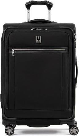 Travelpro Platinum Elite Softside Expandable Medium 25-Inch Checked Luggage in Shadow Black at Nordstrom