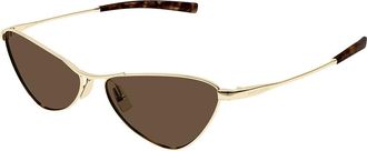 Saint Laurent SL 830 004 Womens Sunglasses Gold Size 56