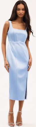 BHLDN Ellie Sleeveless Square-Neck Corset Midi Dress