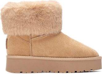 Xti Womens Comfort Ankle Suede Booties By XTI