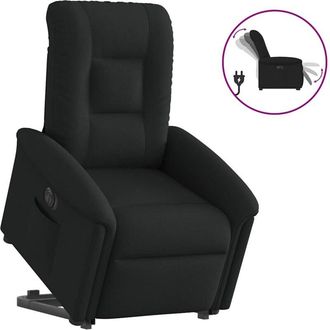 vidaXL Sill&oacute;n El&eacute;ctrico Reclinable Elevable De Tela Negro Vidaxl