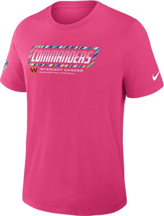 Nike Washington Commanders Crucial Catch Sideline Nike Mens Dri-FIT NFL T-Shirt in Pink | 034J68XZUZ-F9R