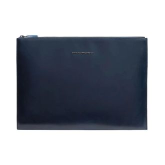 Piquadro Laptop Bags & Cases, male, Blue, Size: ONE SIZE iPad Pro 12.9 Leather Pouch