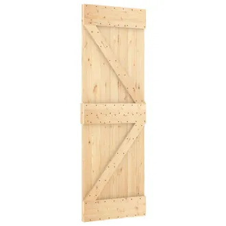 vidaXL Puerta Narvik Madera Maciza Pino 70x210 Cm Vidaxl