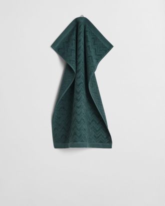 GANT Home decor Jacquard Herringbone Towel 50X70 (50x70) TARTAN GREEN