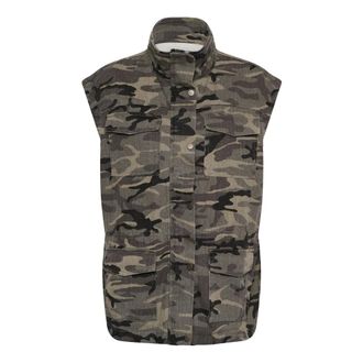 Kaffe KAlilana Chaleco Cargo - Jackets - Mujer - Gris - 3XL