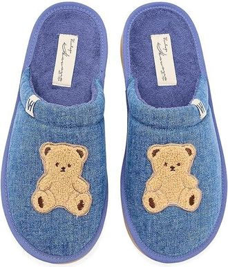 Vintage Havana Relax Womens Shoes Denim Teddy : 8.5 M, Faux Fur