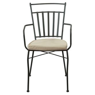 Milani Home Milani Home - Odette - Poltrona In Metallo Verniciato A Polvere Antracite