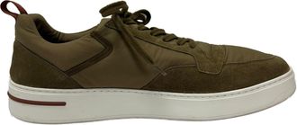 Loro Piana Pre-owned Mens Newport Sneakers in Olive - Size EU 46
