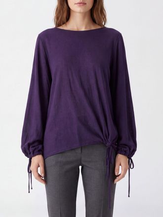 Liviana Conti Maglia girocollo cut-out in lana vergine con vestibilit&agrave; relaxed