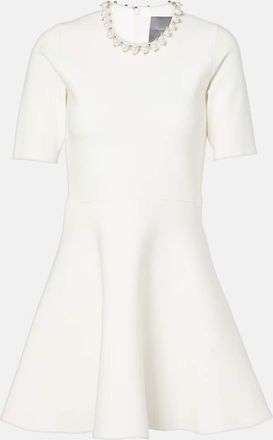 Monique Lhuillier Embellished knitted minidress