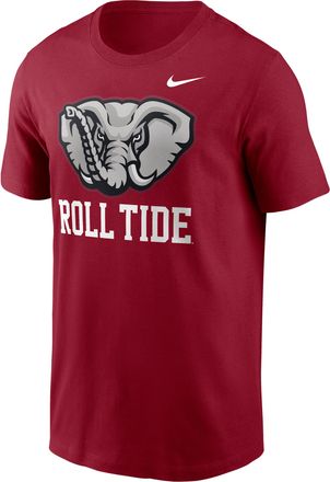 Nike Alabama Primetime Logo Mantra Nike Mens College T-Shirt in Red | N19969WABN-TZL