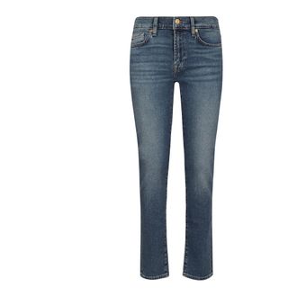 7 For All Mankind Vaqueros Ajustados - Jeans - Mujer - Azul - W28