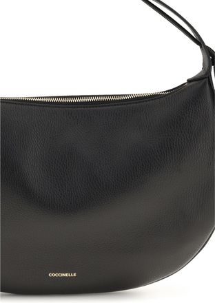 Coccinelle Womens Shoulder Bag Thess Black Leather Calf