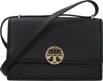 Tory Burch Tory Burch Miller Damens Umh&auml;ngetasche aus schwarzem Leder