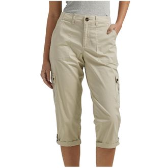 Generic Women Cropped Trousers Casual Cargo Pants Summer Capri Pants Relaxed-Fit 3/4 Length Trousers Outdoor Hiking Trousers with Multi Pockets Ladies Capri J