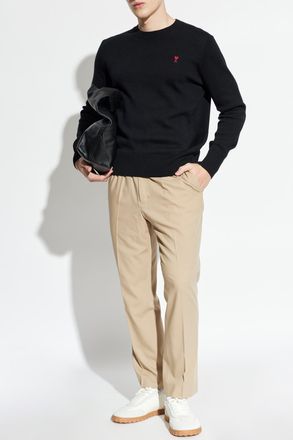 Ami Wool Sweater, Mens, Black