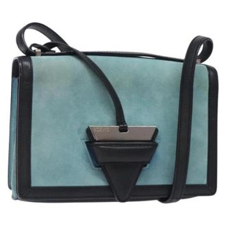 Loewe Pre-owned Suede shoulder-bags - Dames - Vintage Schoudertas - Blauw - ONE Size - Su&egrave;de - Vintage