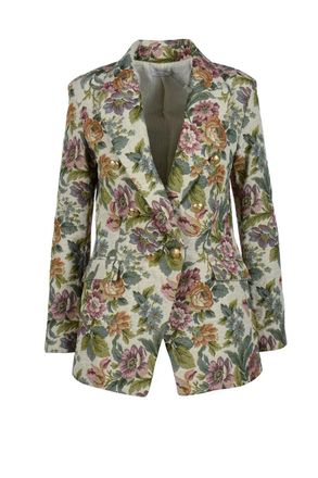 Motel Beige/Green Patterned Jacket