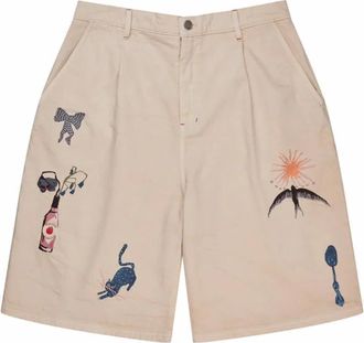 Munthe Lange Shorts - Dames - Korte Broeken - Beige - XS - Korte Broeken