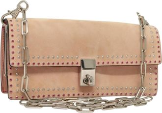 Valentino Garavani Pink Suede Shoulder Bag (Pre-Owned)