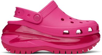 Crocs Pink Mega Crush Clogs