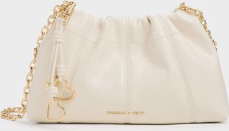 Charles & Keith Ciara Ruched Crossbody Bag
